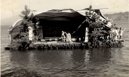 昭和37年船踊り「大阪落城」踊り伝馬の写真