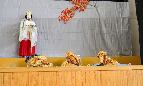 2024年船踊り「紅葉狩り」山の守の使いの舞で目を覚ます平維茂と従者たち