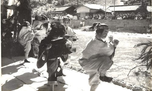 昭和50年船踊り踊り伝馬からみた風景写真